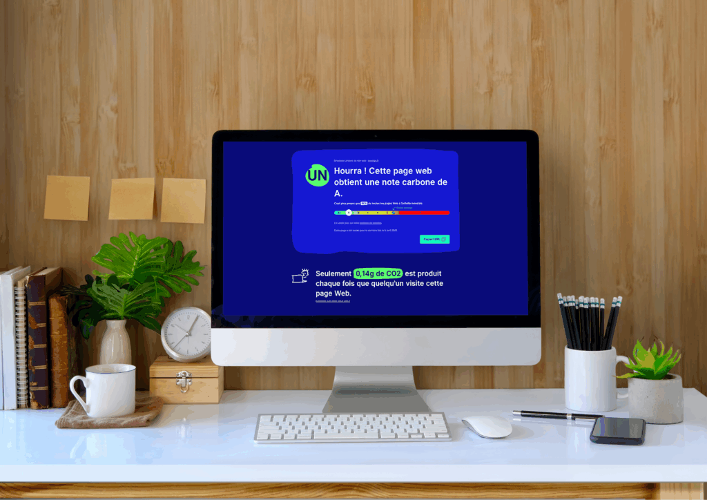Test de performance environnementale d’un site web écoresponsable