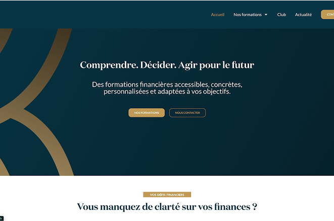 Site web sur mesure de Kymaformation avec témoignages clients